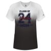 Women's V-Neck Ombre T-Shirt Thumbnail