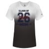 Women's V-Neck Ombre T-Shirt Thumbnail